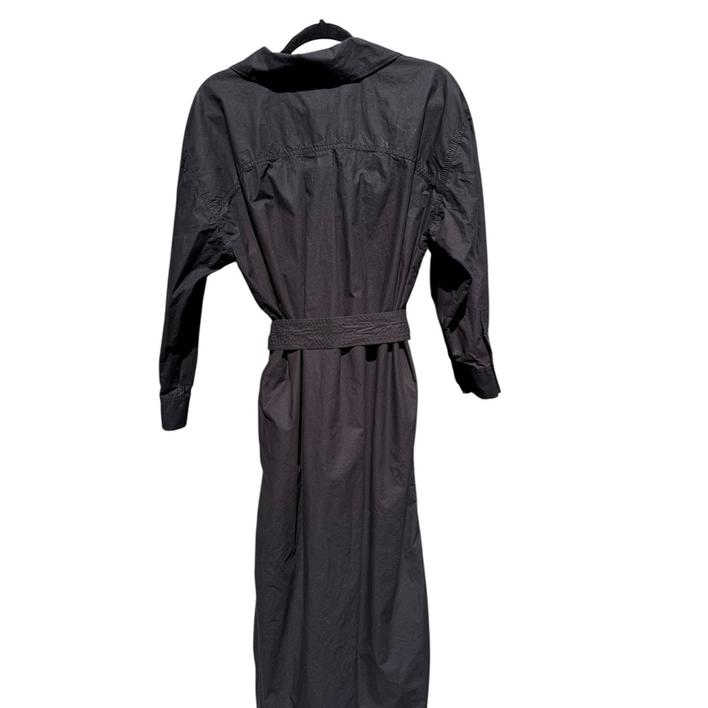 Banana Republic Poplin Shirt Dress 100% cotton, Black size Small - Picture 5 of 6